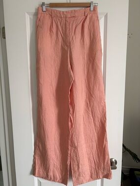Zara Wide-Leg Linen Pants
